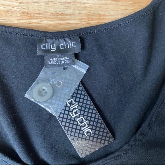 CITY CHIC 'Uptown Girl' Deep Sage Black Belted Midi Dress Plus Size XL AU 22 - Picture 5 of 13